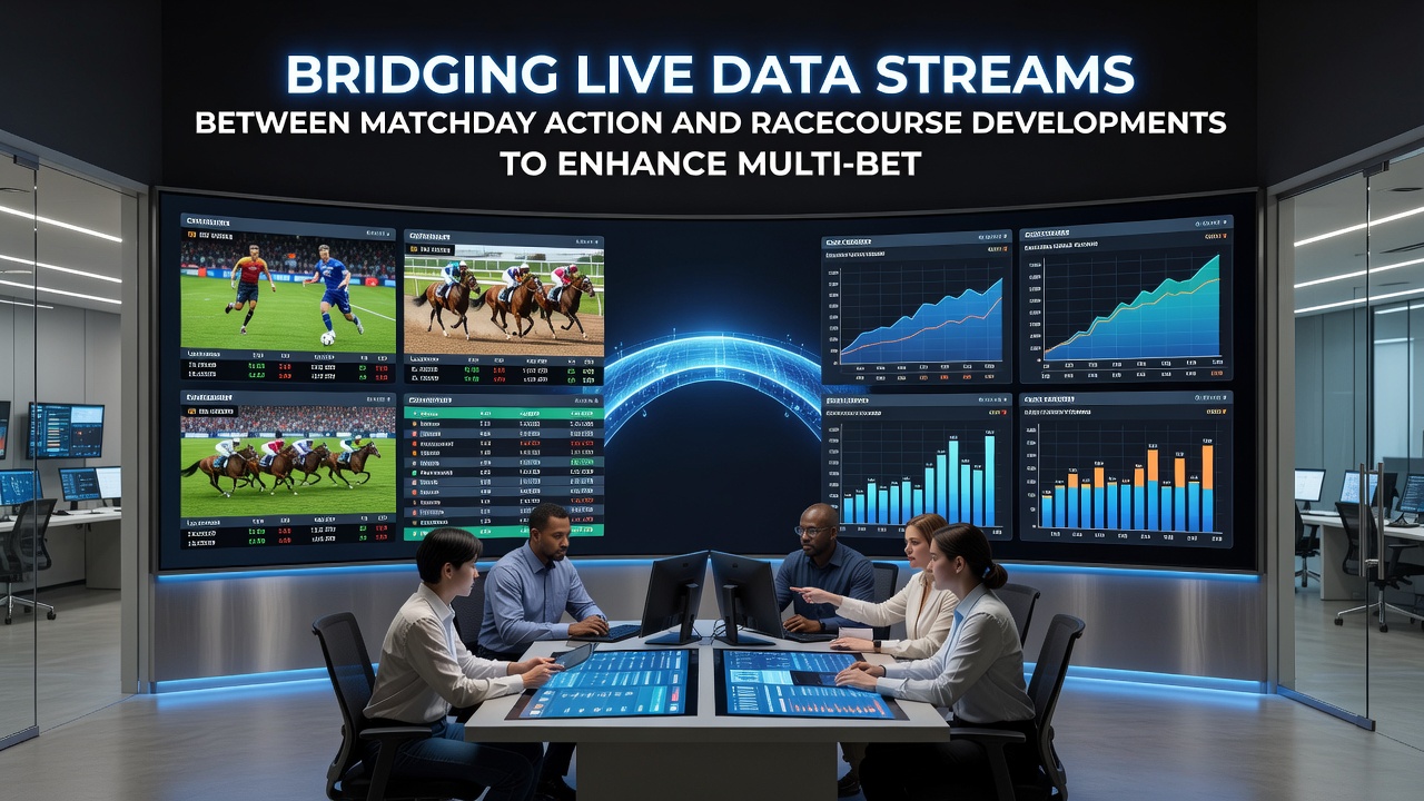Integrated dashboards displaying synchronized football and horse racing metrics for multi-bet adjustments