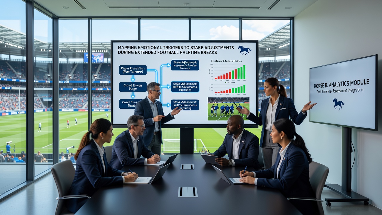 Chart illustrating stake adjustments linked to post position emotions in horse racing